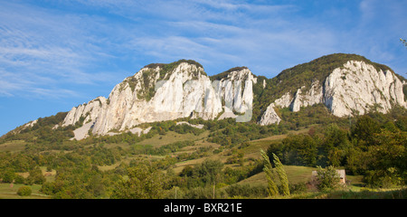 Paysage d'automne de Vulcan Mountain en Roumanie. Banque D'Images