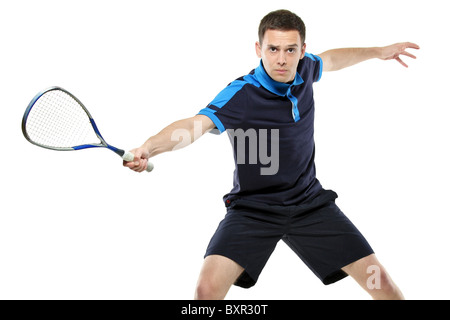 Un joueur de squash masculin Banque D'Images