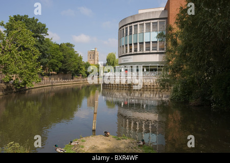 River Wey Guildford Surrey Banque D'Images