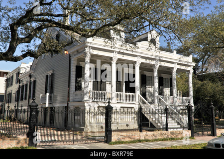 American Cottage, quartier des Jardins, La Nouvelle-Orléans, Louisiane Banque D'Images