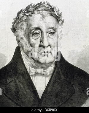 QUINTANA, Manuel Jose (1772-1857). L'écrivain espagnol. La gravure. Banque D'Images