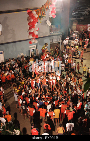 Dahi Handi célébrations à Gokul Ashthami à Mumbai, Banque D'Images