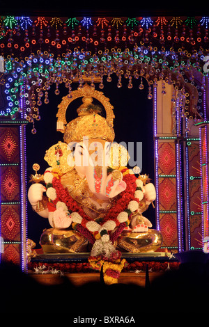 Célèbre Dagdusheth Halwai Ganpati., Pune Banque D'Images