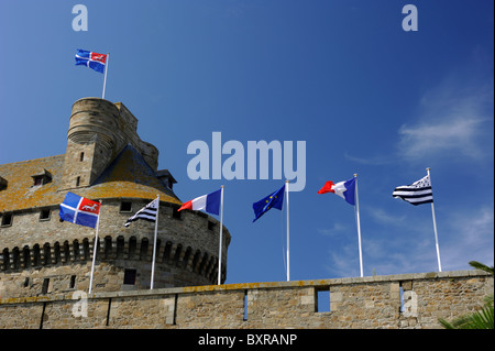 France, Bretagne (Bretagne), Saint Malo, château Banque D'Images