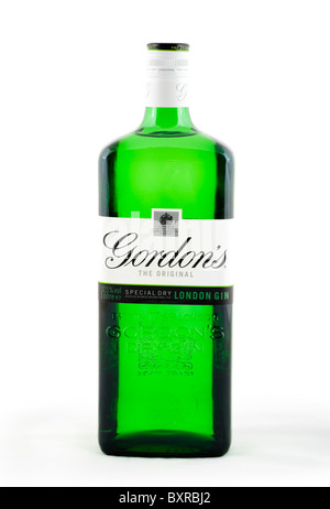 Bouteille de Gordon's Dry Gin, UK Banque D'Images