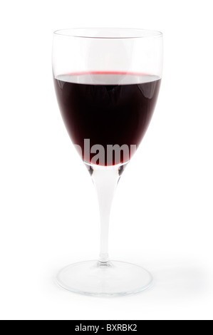 Verre de vin rouge, UK Banque D'Images