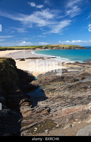 Harlyn Bay NR, Padstow, North Cornwall, UK Banque D'Images