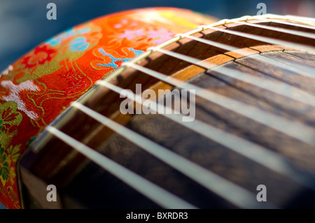 Koto japonais, l'instrument national du Japon Banque D'Images