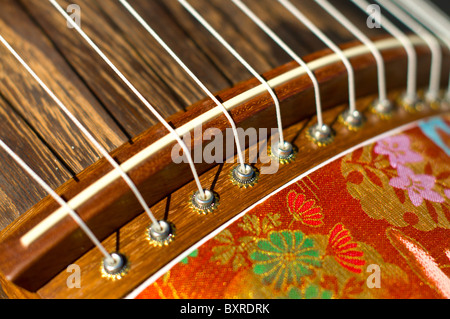 Koto japonais, l'instrument national du Japon Banque D'Images