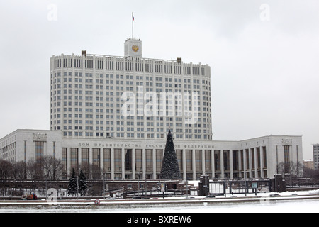 "La Maison Blanche russe" - Maison du Gouvernement de la Fédération de Russie. Moscou. La Russie. Banque D'Images