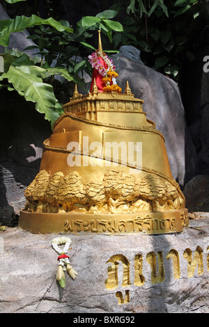 Temple Wat Saket, le Mont d'or à Bangkok, Thaïlande Banque D'Images