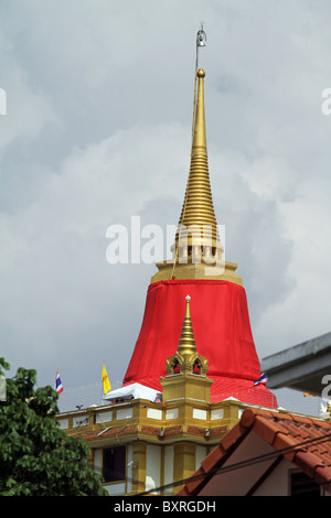 Temple Wat Saket, le Mont d'or à Bangkok, Thaïlande Banque D'Images