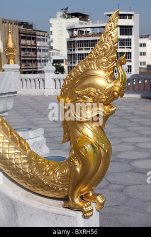 Wat Traimit, le Temple du Bouddha d'or à Bangkok, Thaïlande Banque D'Images