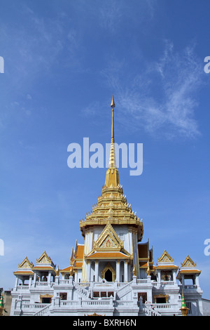 Wat Traimit, le Temple du Bouddha d'or à Bangkok, Thaïlande Banque D'Images