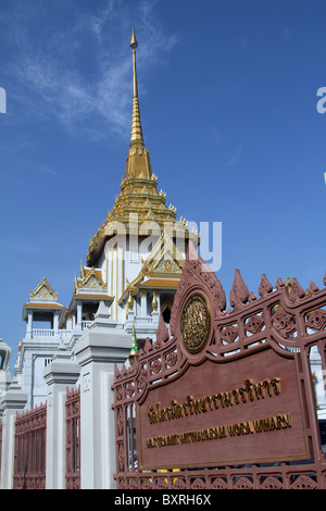 Wat Traimit, le Temple du Bouddha d'or à Bangkok, Thaïlande Banque D'Images