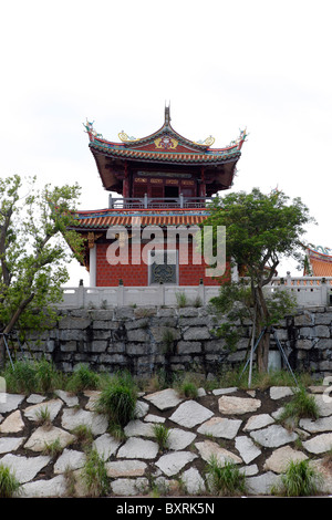 L'un des bâtiments du temple A-Ma, Village culturel, sur l'île de Coloane, Macao Banque D'Images