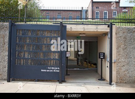 -Extension d'entrée du Centre national des droits civils à Memphis Tennessee avec Martin LUTHER KING'S 'je risque de ne pas y aller avec vous' Discours Banque D'Images