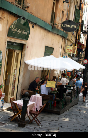 Caffè degli Specchi, Salita Pollaiuoli street, Gênes, Italie, Europe, Ligury Banque D'Images