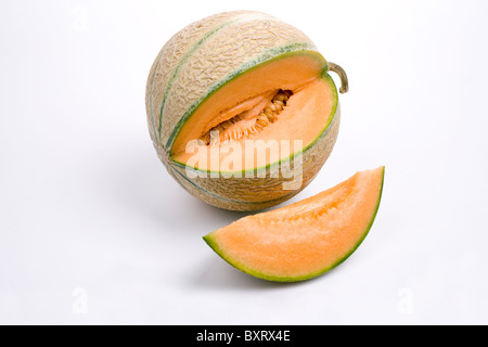 Melon cantaloup, close-up Banque D'Images