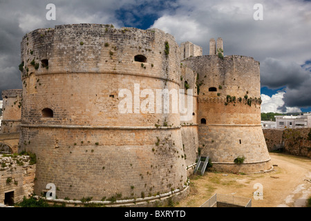 Arafonese château, Otranto, Pouilles, Italie Banque D'Images