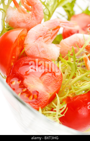 Salade de crevettes Banque D'Images