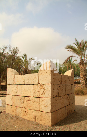 Israël, Néguev, le quatre-duc d'autel Tel Beer Sheba Banque D'Images