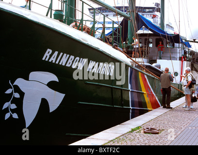 Navire de Greenpeace Rainbow Warrior - Banque D'Images