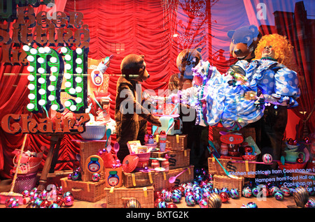 Noël 2009 à Londres, Oxford Street, Selfridges Shop Window Banque D'Images