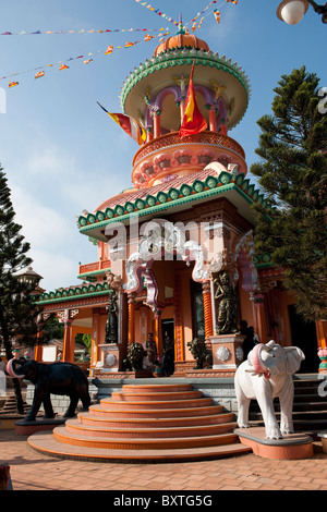 Chua Tay une pagode, Delta du Mékong, Chau Doc, Vietnam Banque D'Images