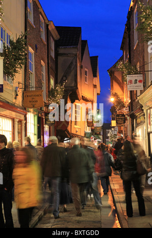 York, Shambles, Noël Banque D'Images