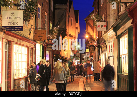 York, Shambles, Noël Banque D'Images