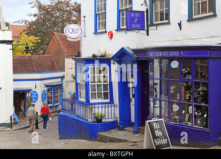 Hampshire, Lymington, Quay Hill Banque D'Images