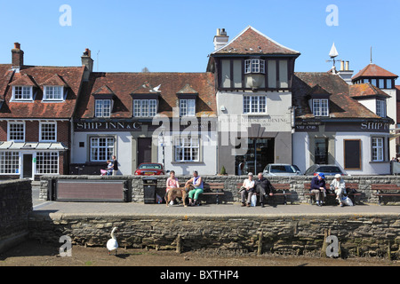 New Forest, Hampshire, Lymington, port d'accueil Banque D'Images