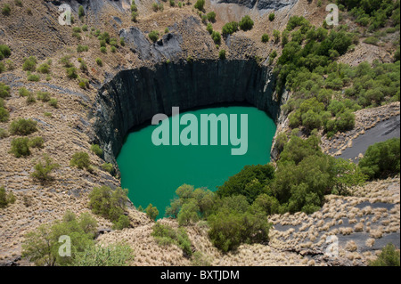 Le grand trou et musée de la mine de diamants à Kimberley, Northern Cape, Afrique du Sud Banque D'Images