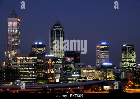 L'horizon de la ville de King's Park à Perth WA Australie Banque D'Images