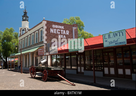 Vieille ville de Kimberley et bâtiments historiques dans le grand trou Diamond Mine et musée, Northern Cape, Afrique du Sud Banque D'Images