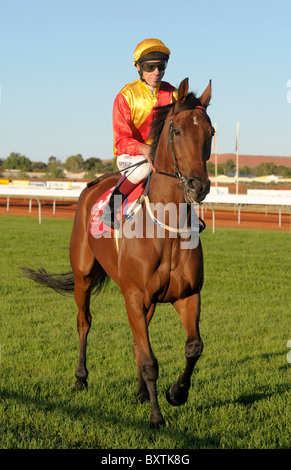 Courses à l'Anzac Day à Kalgoorlie boulder Racecourse Kalgoorlie Wa Australie Banque D'Images