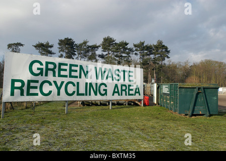 Recyclage des déchets verts Salon UK Banque D'Images