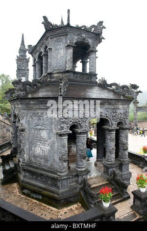 Tombeau de Khai Dinh, Hue, Vietnam Banque D'Images