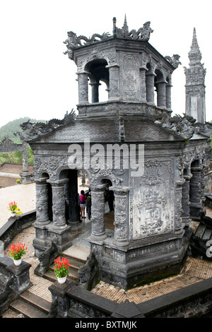 Tombeau de Khai Dinh, Hue, Vietnam Banque D'Images