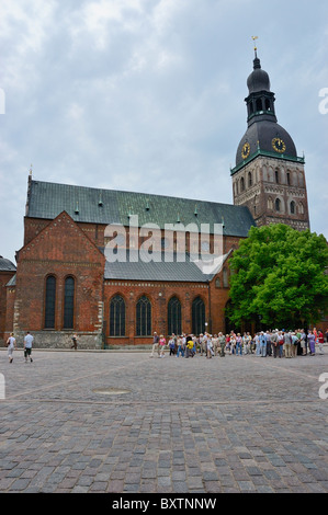 La cathédrale protestante luthérienne à Riga, Lettonie. qui est considéré comme la plus grande église médiévale dans la mer Baltique Banque D'Images