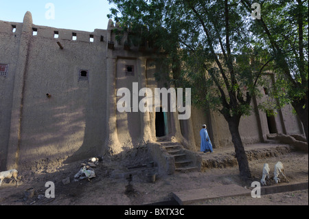 Scène de rue à Djenné, Mali Banque D'Images
