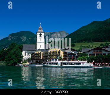 St Wolfgang et Wolfgangsee, Salzkammergut, Autriche Banque D'Images