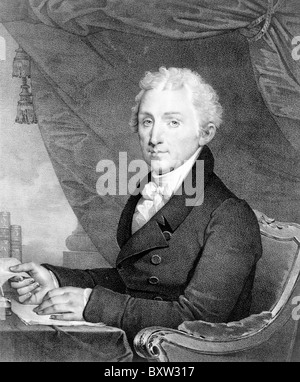 James Monroe, le président James Monroe, cinquième président des États-Unis Banque D'Images