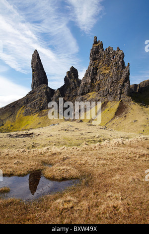 Vieil Homme de Storr, Ile de Skye, Ecosse, Royaume-Uni Banque D'Images