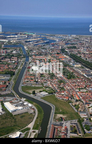 Dunkerque (Dunkerque) (59) : Vue aérienne Banque D'Images