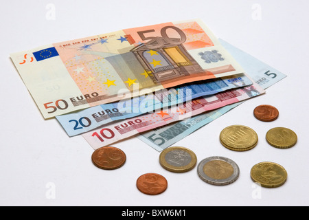 Service de crise de l'effondrement de l'attendu EUR symbole monétaire de l'unique photo de la mort de l'Euro Banque D'Images