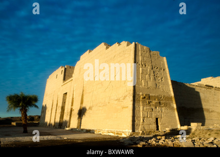 Aegypten, Luxor, Theben-West, Médinet Habou, Totentempel Ramsès III Banque D'Images