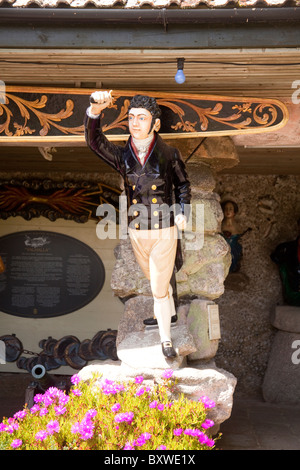 Une figure de proue des navires au Valhalla musée sur l'île de Tresco Îles Scilly, Angleterre Banque D'Images