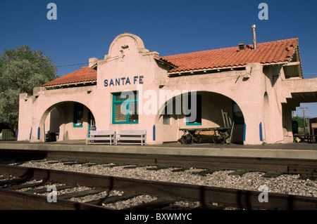 Santa Fe Railway Station New Mexico NM Banque D'Images